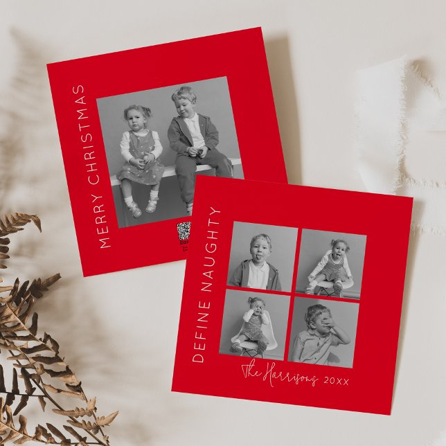 Tarjeta Festiva Definir traviesa | 5 NAVIDADES COLLAGES DE FOTOS (Subido por el creador)
