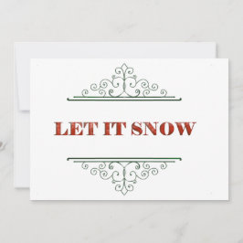Tarjeta Festiva Deja que nieve