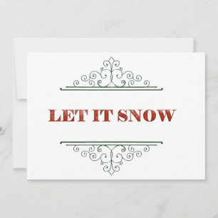 Tarjeta Festiva Deja que nieve