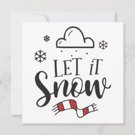 Tarjeta Festiva Deja que nieve