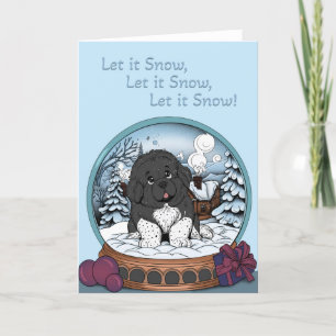 Tarjeta Festiva Deja que nieve, Deja que nieve, Deja que nieve Ter