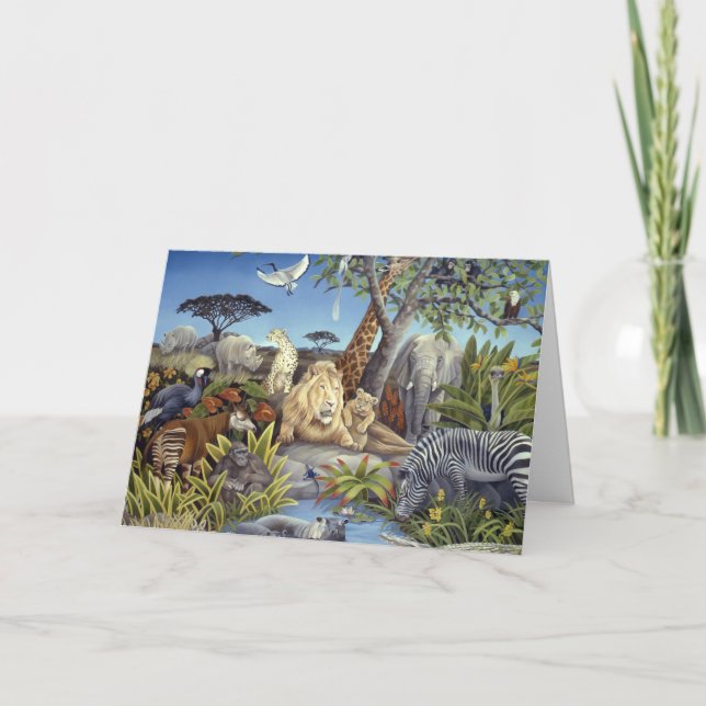 Tarjeta Festiva Dejado haya paz en la tierra (Anverso)