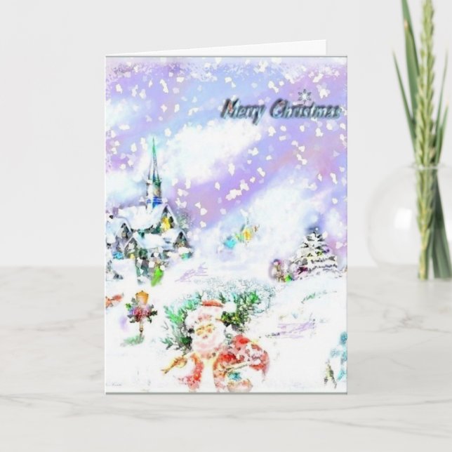 Tarjeta Festiva Dejáis le nevar (Anverso)