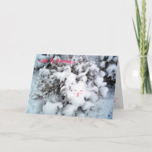 Tarjeta Festiva Dejáis le nevar…