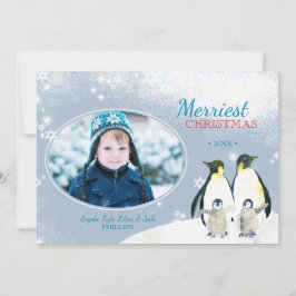 Tarjeta Festiva ¡Dejáis le nevar! Foto del día de fiesta de la