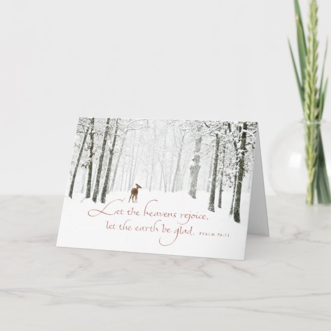 Tarjeta Festiva Deje los cielos disfrutar (Anverso)