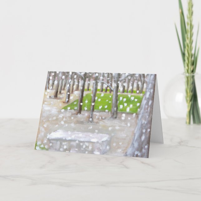 Tarjeta Festiva ¡"Déjelo nevar! " (Anverso)