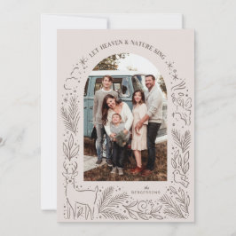 Tarjeta Festiva Dejen que el Cielo y la Naturaleza Canten