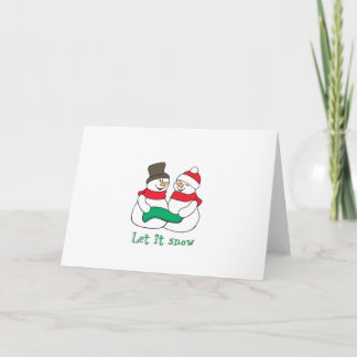 Tarjeta Festiva Dejen que Nieve
