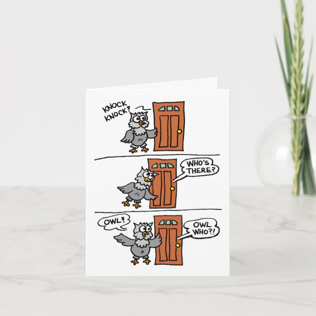 Tarjeta Festiva Del golpe del golpe del búho amor siempre usted (Anverso)