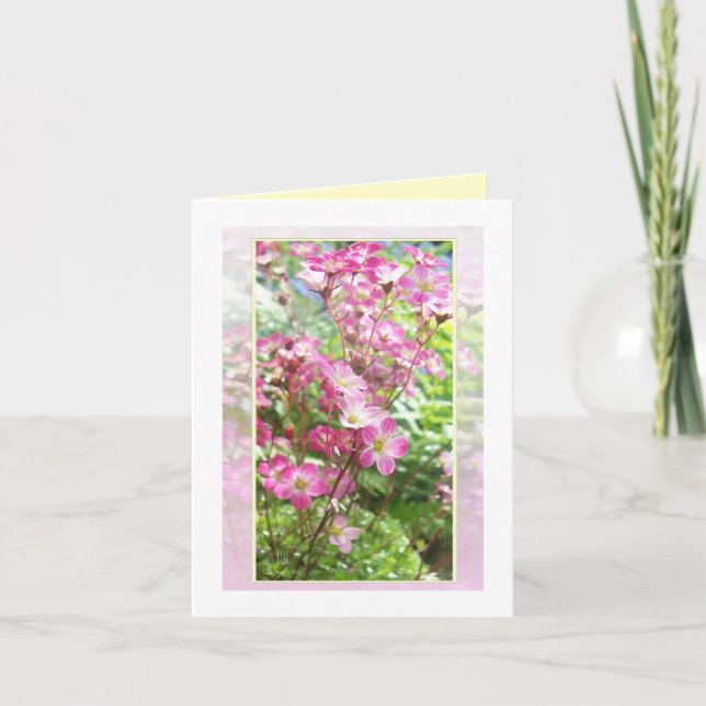 Tarjeta Festiva Del jardín de rocas 1 (Anverso)