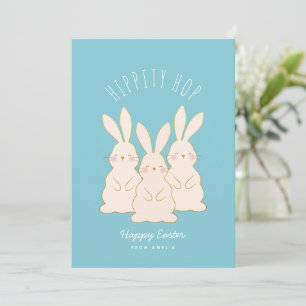 Tarjeta Festiva Delicada etiqueta de regalo de Pascua personalizad