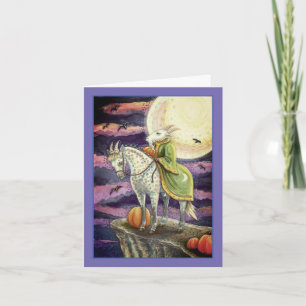 TARJETA FESTIVA DEMONIO CABRA, CORCEL SÓLIDO FANTASÍA HALLOWEEN