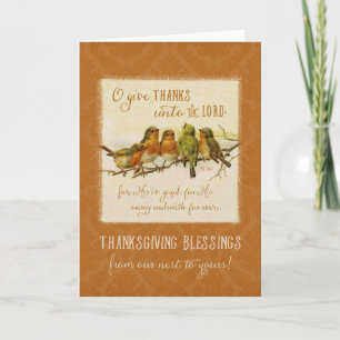 Tarjeta Festiva Den Gracias Por Que Es Bueno - Acción De Gracias