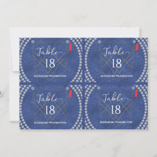 Tarjeta Festiva Denim & Diamonds Blue Jeans Bling Fiesta Place Car