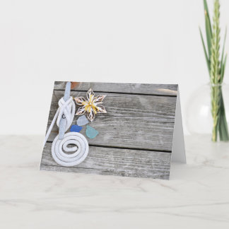 Tarjeta Festiva Depósito náutico con ornamentos