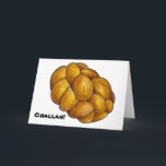 Tarjeta Festiva ¡Desafío! Pan de pan Hanukkah Chanukah Holiday<br><div class="desc">Los notecardos cuentan con una hogaza de pan de jalá. Creado a partir de un ilustracion de marcadores original. Este ilustracion Chanukah también está disponible en otros productos. ¿No ves lo que estás buscando? ¿Necesita ayuda con la personalización? Contacte con Rebecca para que tenga algo diseñado para usted.</div>