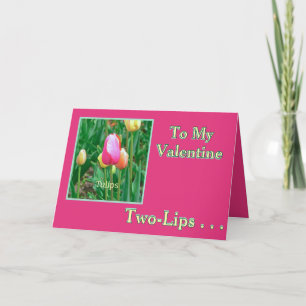 TARJETA FESTIVA DESAPARECIDO DE USTED EN EL DÍA DE SAN VALENTÍN