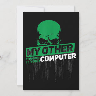Tarjeta Festiva Desarrollador de ingeniería de sistemas Hacker Ner