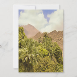 Tarjeta Festiva Descubra el oasis