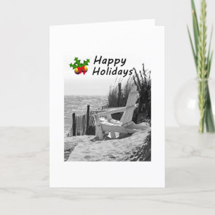 TARJETA FESTIVA DESDE LA PLAYA DE LOS NAVIDADES "DISFRUTAR"