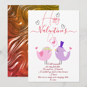 Tarjeta Festiva Desea un feliz día de San Valentín.