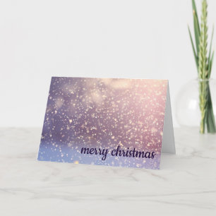 Tarjeta Festiva Deseamos feliz fiesta de nieve bolas decoran Navid
