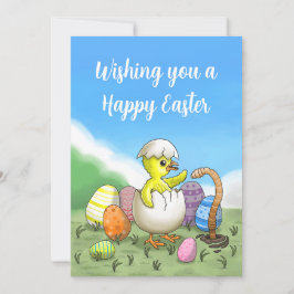 Tarjeta Festiva Deseando Feliz Pascua