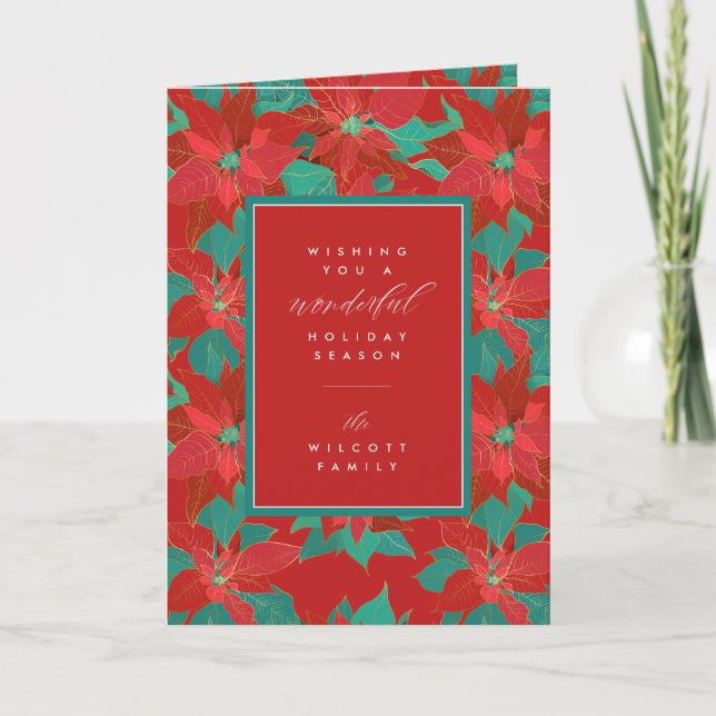 Tarjeta Festiva DESEANDO UNA MARAVILLOSA FESTIVIDAD | Añadir la fo (Anverso)