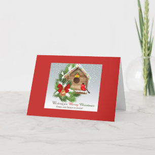 Tarjeta Festiva ¡Deseándole Felices Navidad!