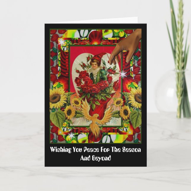 Tarjeta Festiva Deseándole paz (Anverso)