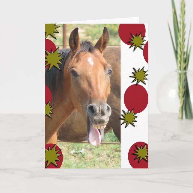 Tarjeta Festiva ¡Deseándole porciones de risas! (Anverso)