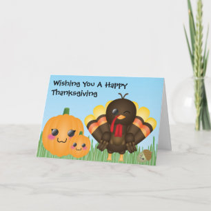 Tarjeta Festiva Deseándole una acción de gracias feliz