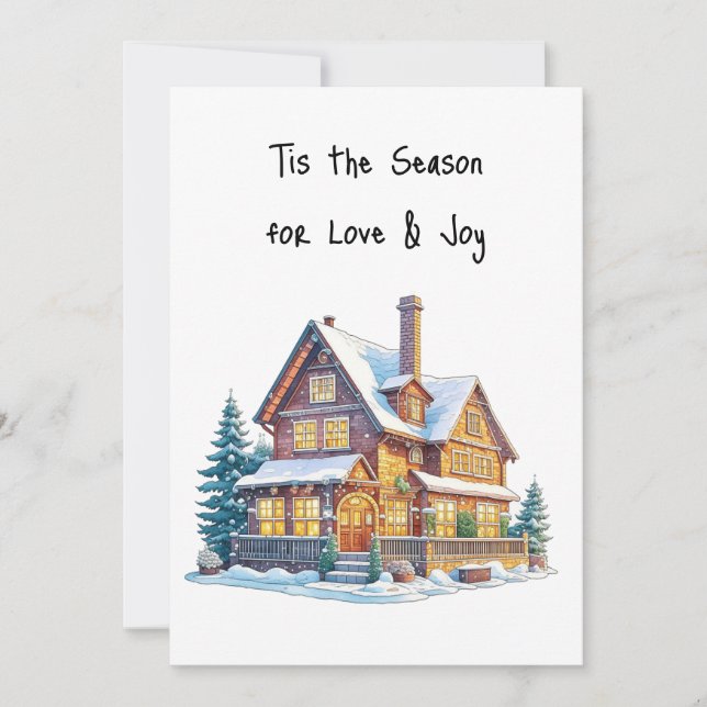 Tarjeta Festiva Deseándole una Calurosa Temporada de Vacaciones de (Anverso)