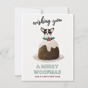 Tarjeta Festiva Deseándote a ti y a ti un dulce Woofmas