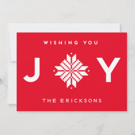 Tarjeta Festiva Deseándote Alegría Navidades Holiday Corporate