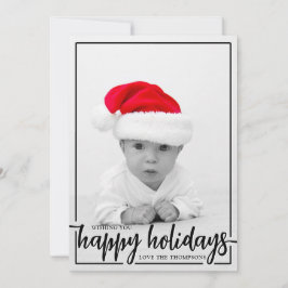 Tarjeta Festiva Deseándote Felices Fiestas Foto Vertical