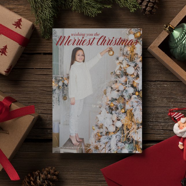 Tarjeta Festiva Deseándote la foto de los Navidades más graciosos  (Subido por el creador)