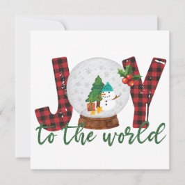 Tarjeta Festiva Deseándote una temporada de alegría que resuena