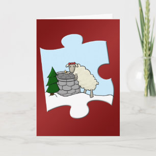Tarjeta Festiva Desear el pedazo de la oveja