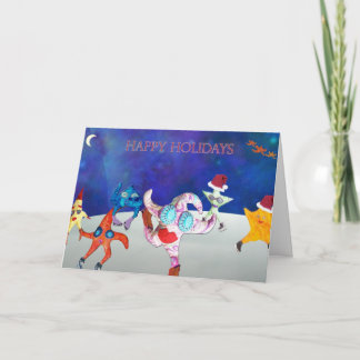 Tarjeta Festiva Desear una estación alegre