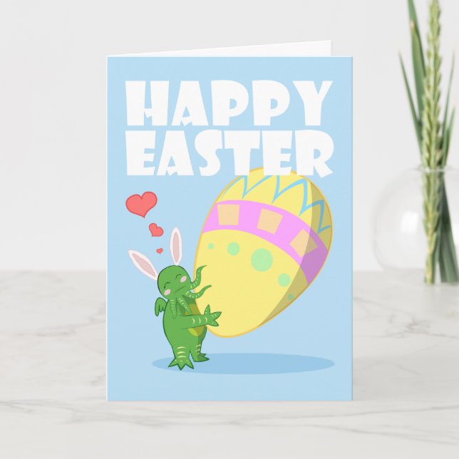 Tarjeta Festiva Deséele un Cthulhu Pascua (Anverso)