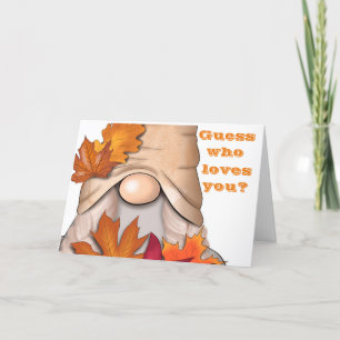 TARJETA FESTIVA DESEO ANIVERSARIO DE OTOÑO A MI ESPOSA/MARIDO/SOCI