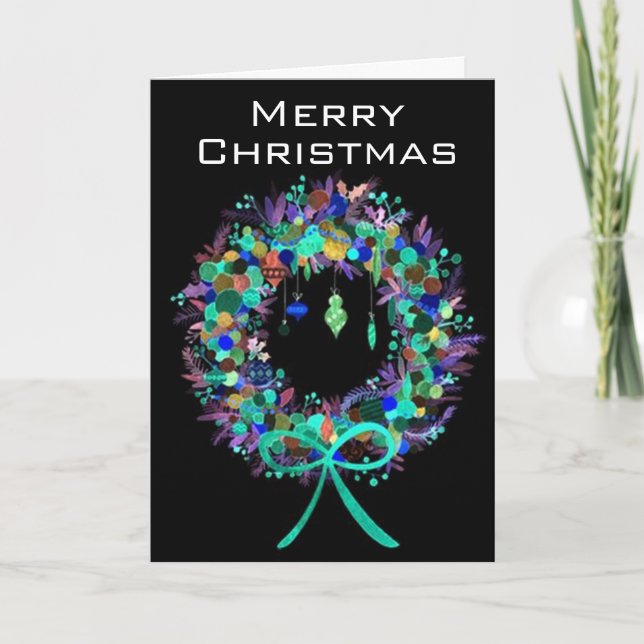 TARJETA FESTIVA DESEO EN PERSONA A TRAVÉS DE MILLAS EN NAVIDADES (Anverso)