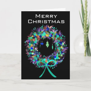 TARJETA FESTIVA DESEO EN PERSONA A TRAVÉS DE MILLAS EN NAVIDADES