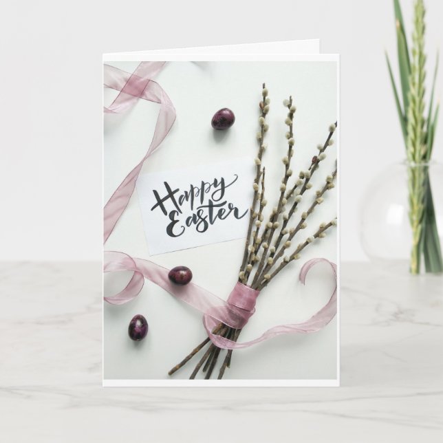 TARJETA FESTIVA DESEO QUE ESTO FUERA EN PERSONA "FELIZ MÁS FÁCIL" (Anverso)