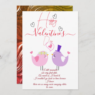 Tarjeta Festiva Deseo un feliz Día de San Valentín.