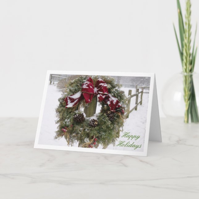 Tarjeta Festiva Deseos Cálidos (Anverso)