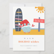 Deseos cálidos de Navidades en julio Beach Sun San