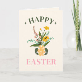 Tarjeta Festiva Deseos Cálidos Para una Pascua Maravillosa